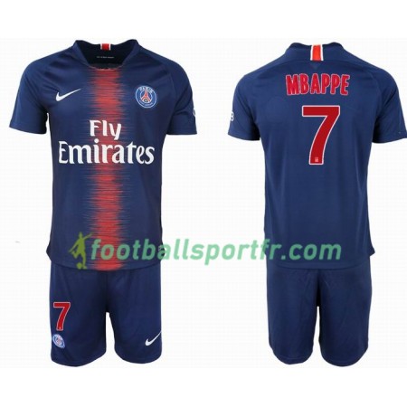 Tenue Paris Saint-Germain MBAPPE 7 Enfant Domicile 2018-2019 Maillot de Foot
